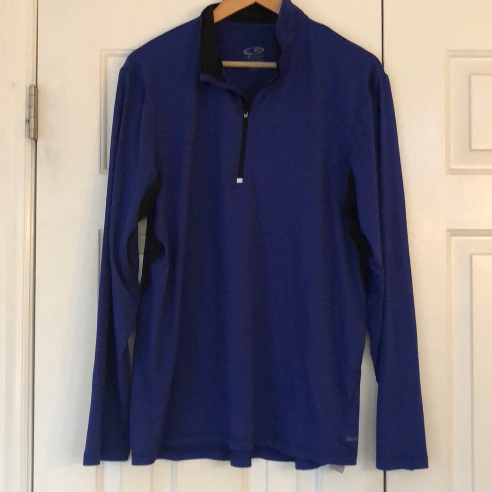 Royal Blue Men’s Pullover with Zipper